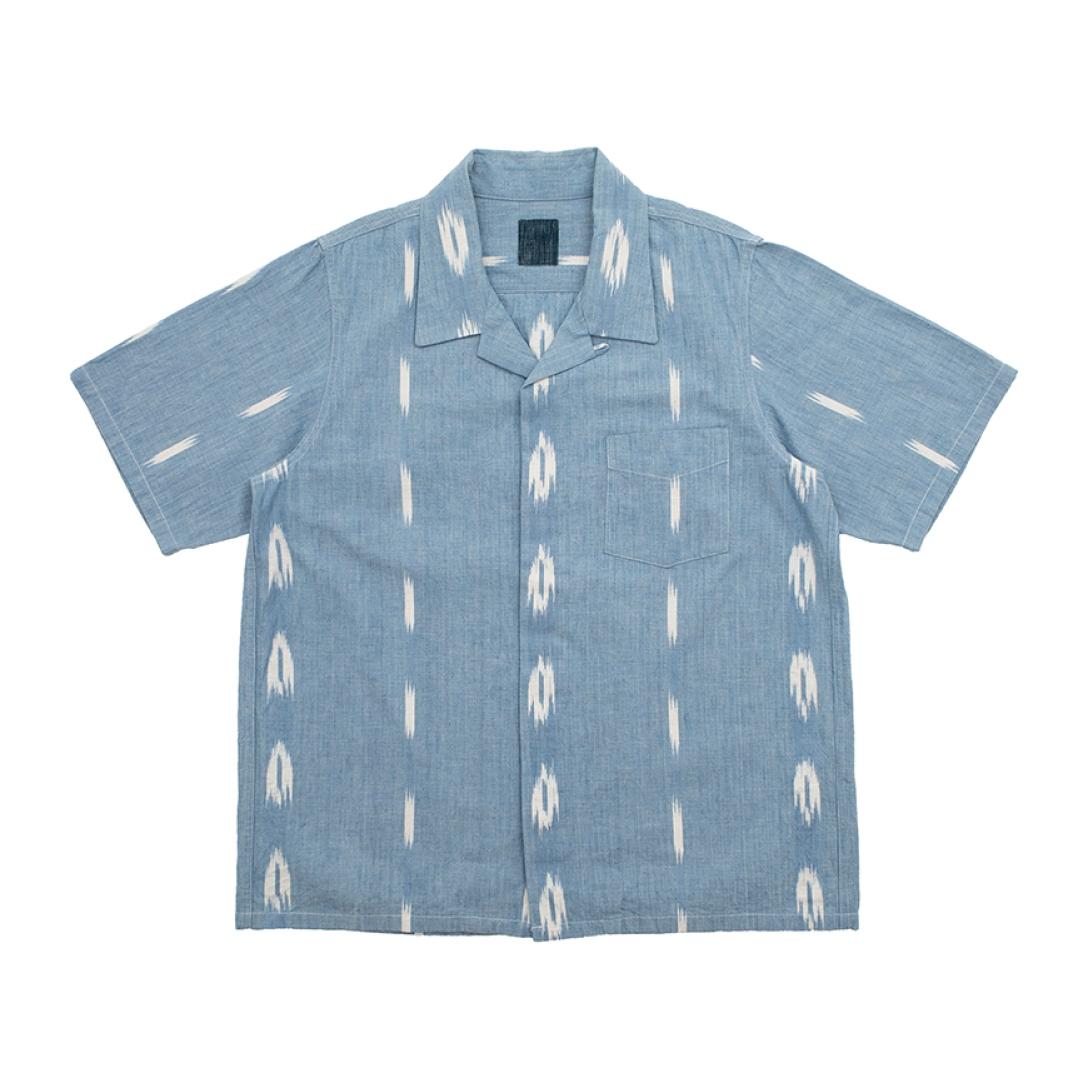 レビュー高評価の商品！ visvim DUGOUT SHIRT S/S INDIGO STRIPE